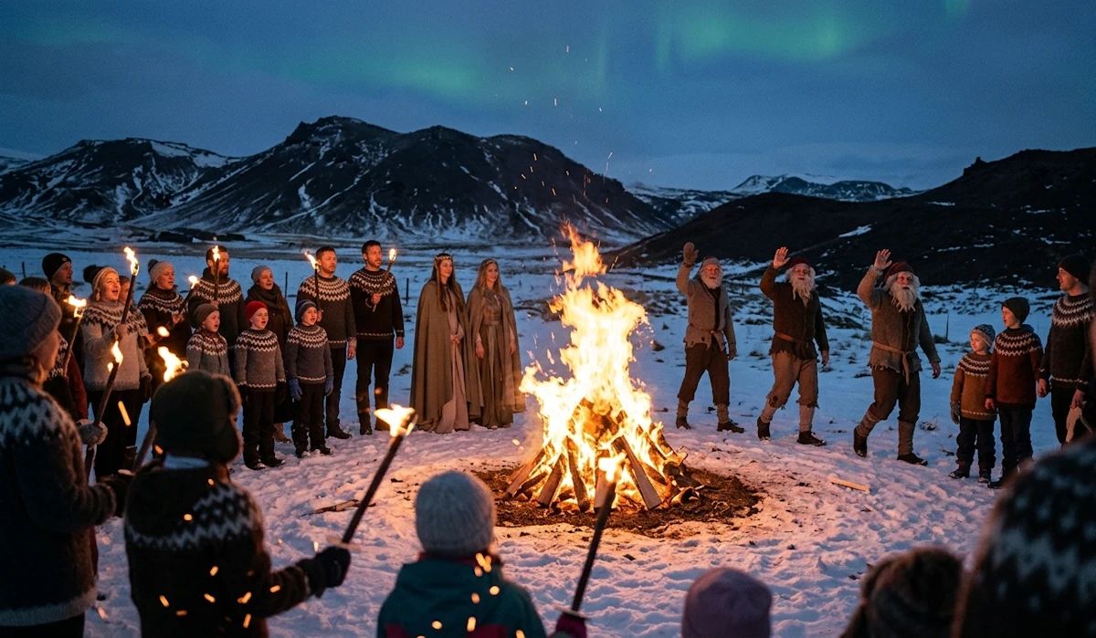 Festiwal "Trzynastego Dnia" (Þrettándinn) – pożegnanie z elfami